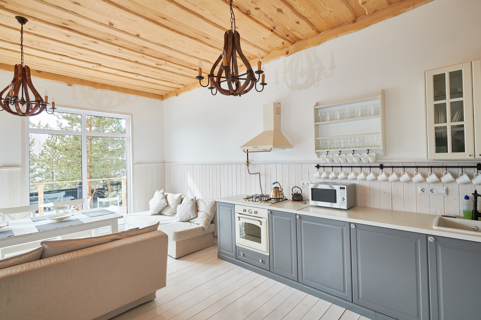 scandinavian dining room interior